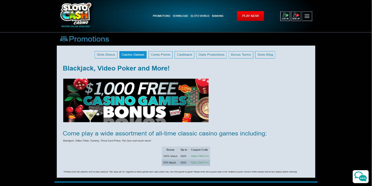 Sloto'Cash Screenshots - Table Bonus