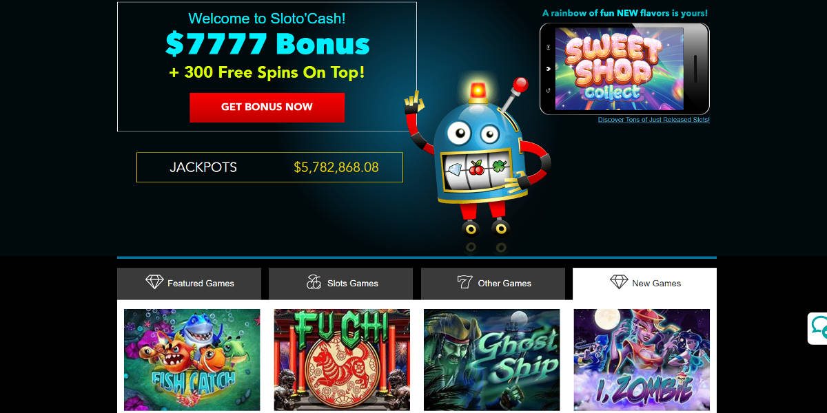 Sloto'Cash Screenshots - Welcome Bonus