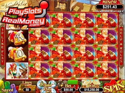 Naughty List RTG Video Slots Game Reviews At USA Online Casinos