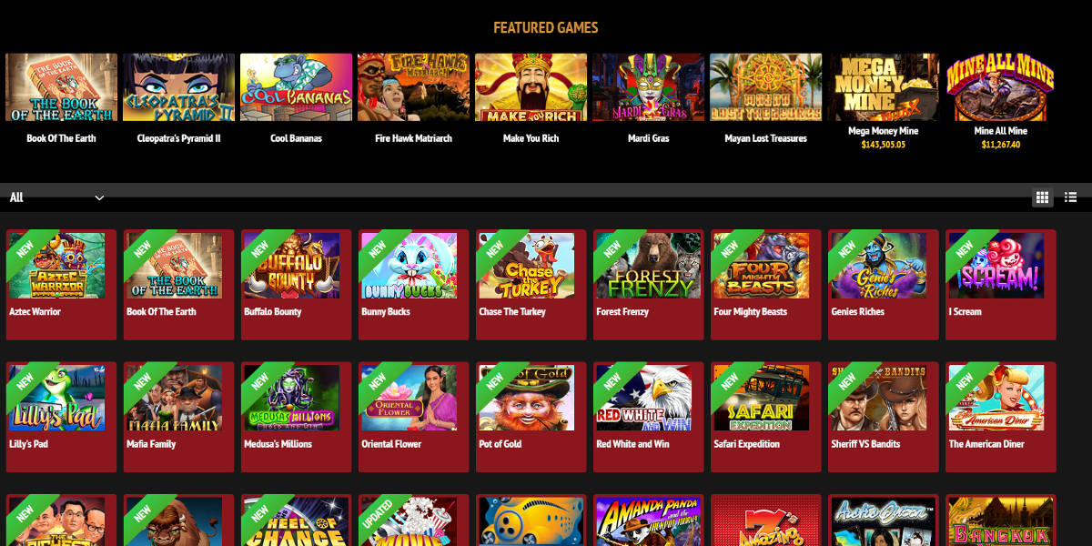 Red Stag Casino Screenshots - Slots