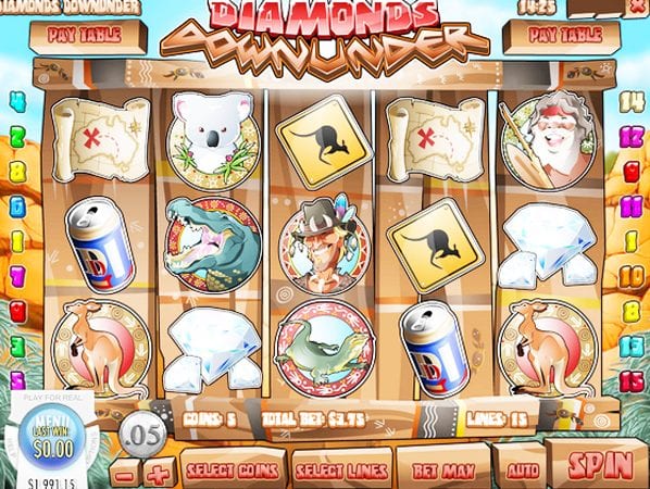 Diamonds Down Under Slot