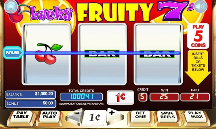Lucky Fruity 7s Slot