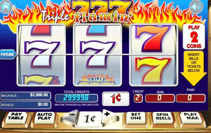 Triple Flaming 7s