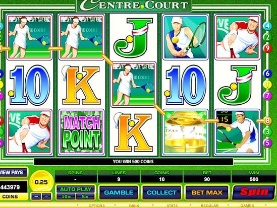 CENTRE COURT SLOTS