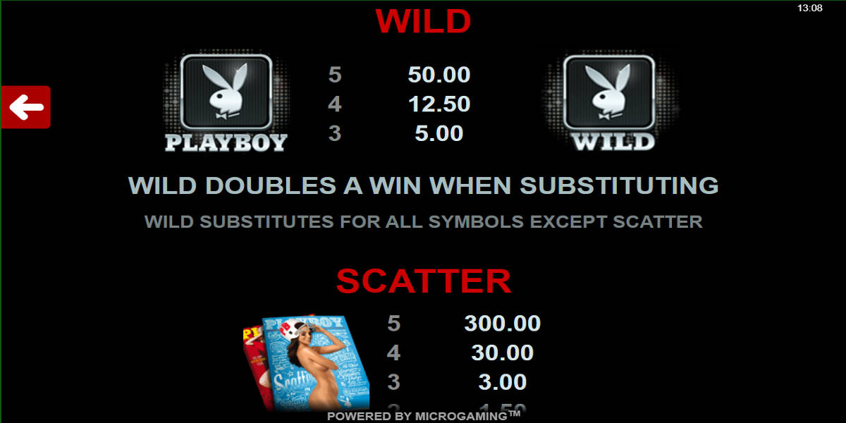 Playboy Slots Screenshots - Wilds & Scatters