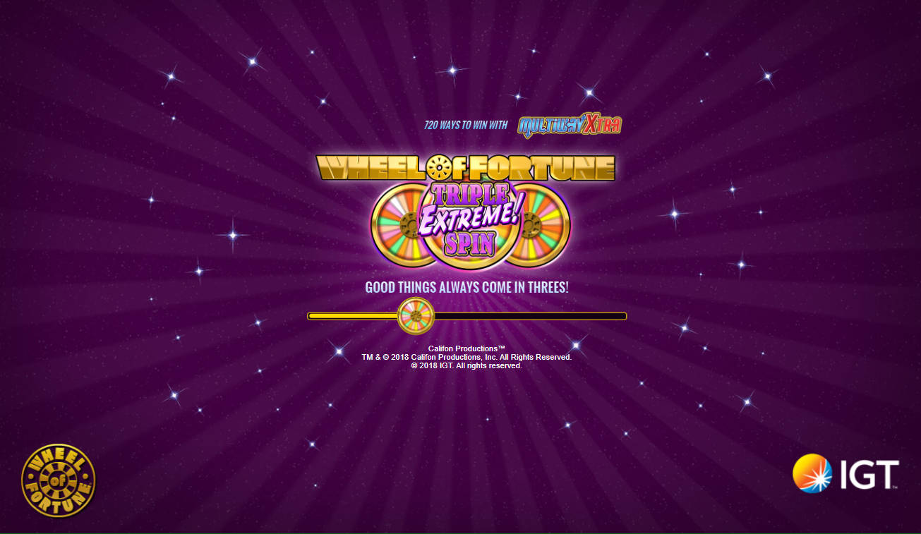 Wheel Of Fortune Slot Screenshots - Triple Extreme Spin