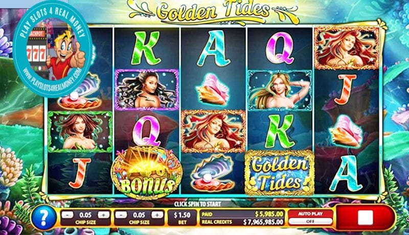 Golden Tides Slots Review Microgaming