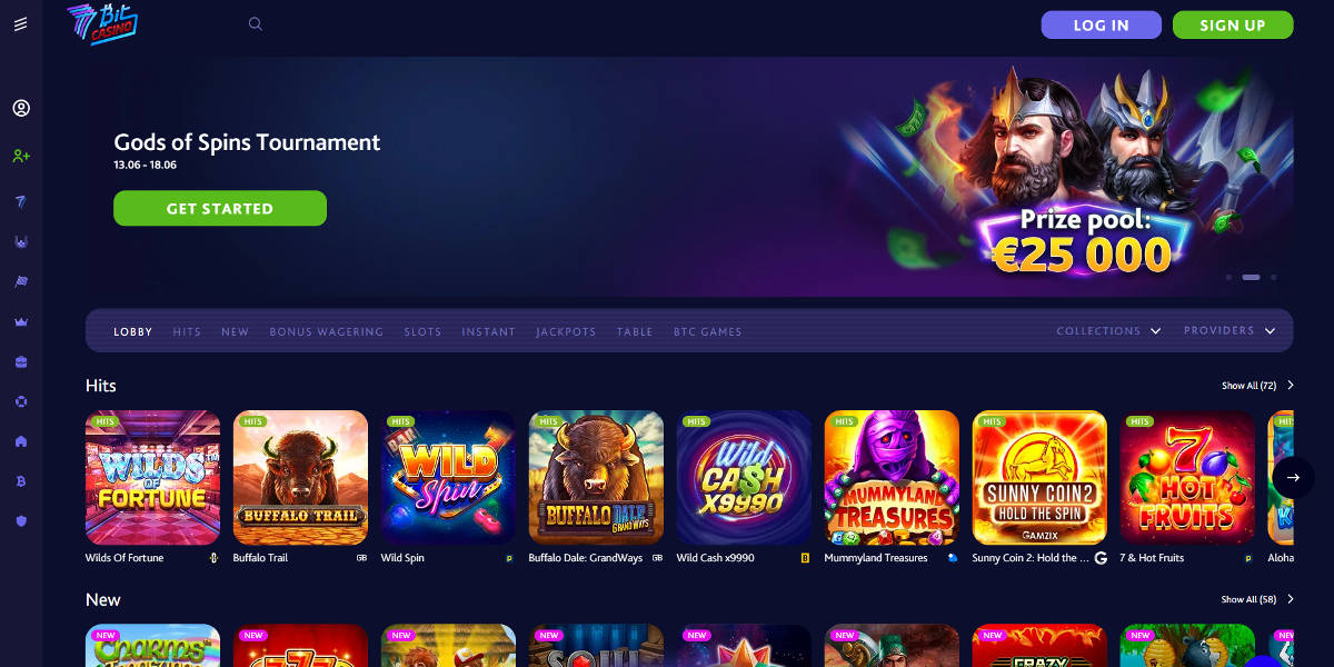 7Bit Casino - Homepage
