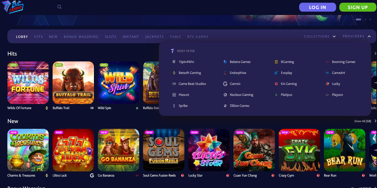 7Bit Casino - Slots Providers