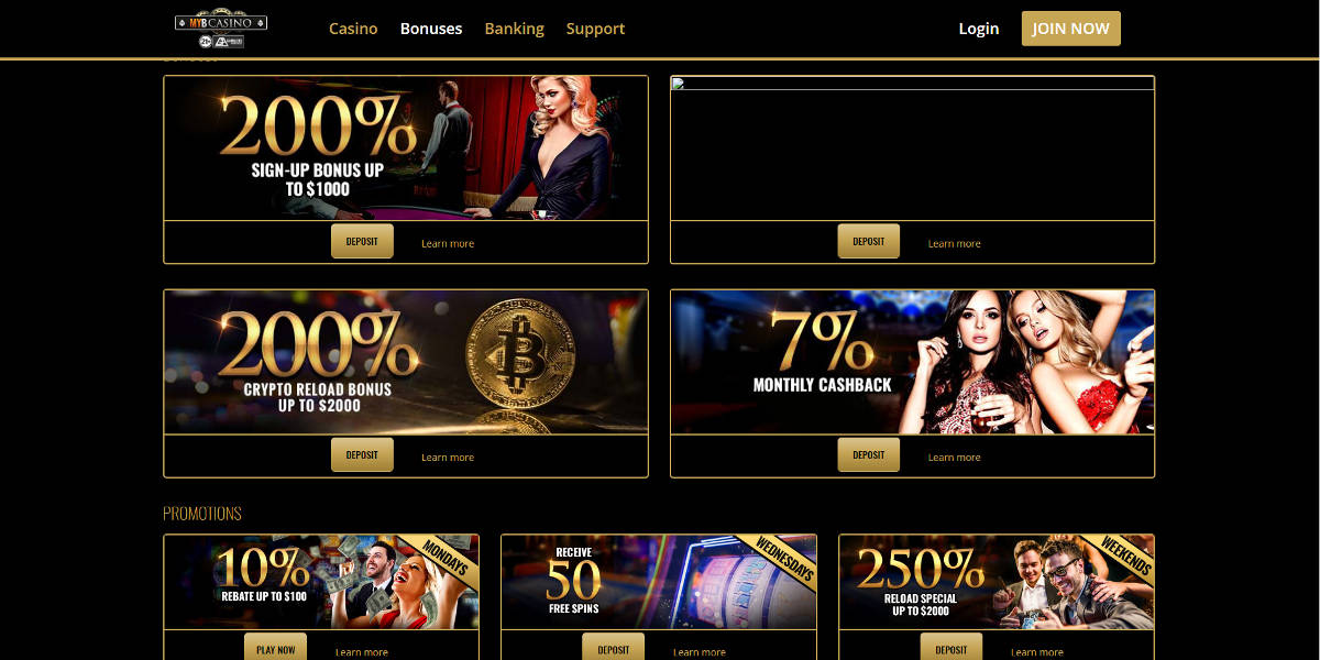 MYC Casino Screenshots - Promotions