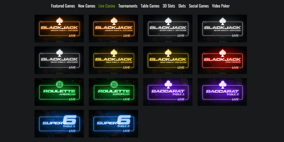 XBet Screenshots: Live Casino
