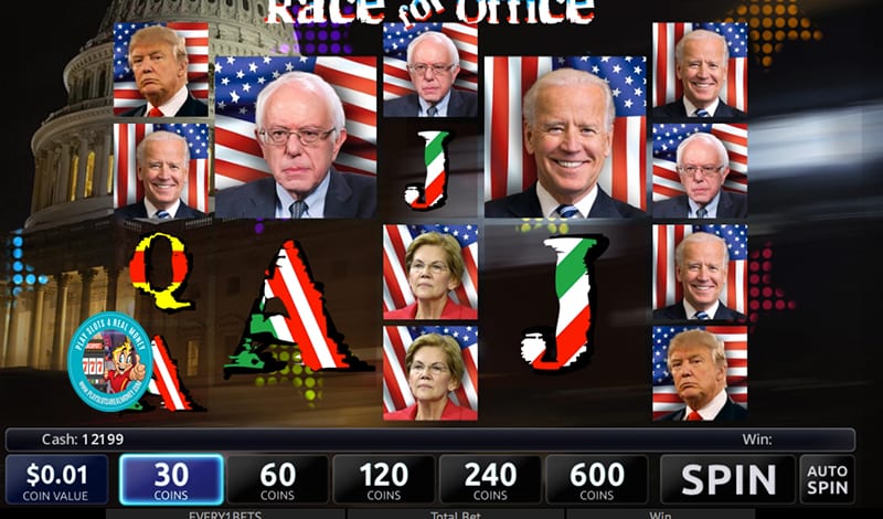 Race For Office Slots Reviews Bonuses RTP% Slotland Entertainment