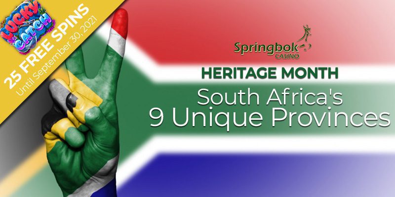 Use These Springbok Casino Coupons As They Salute South Africa's 9 Unique Provinces During Heritage Month