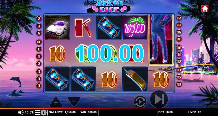 Miami Dice Slots Review, RTP% & Bonuses From Saucify Gaming