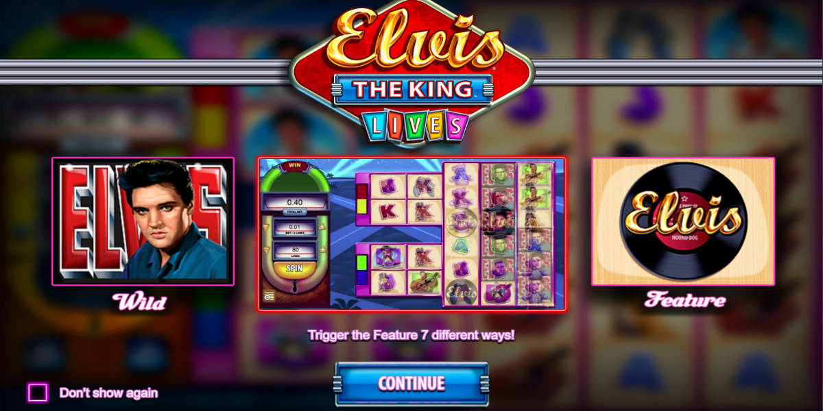 Elvis Slot Game Screenshots - Slots Features