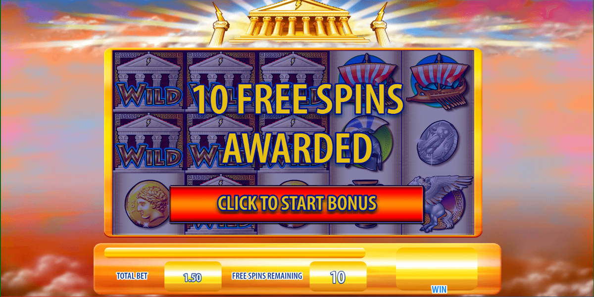 Zeus Slot Game Screenshots - Free Spins