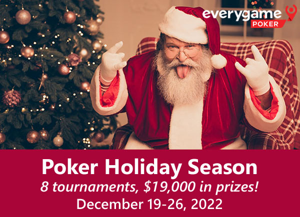Win Up To 19000 In The GTD Poker Holiday Season Tournaments