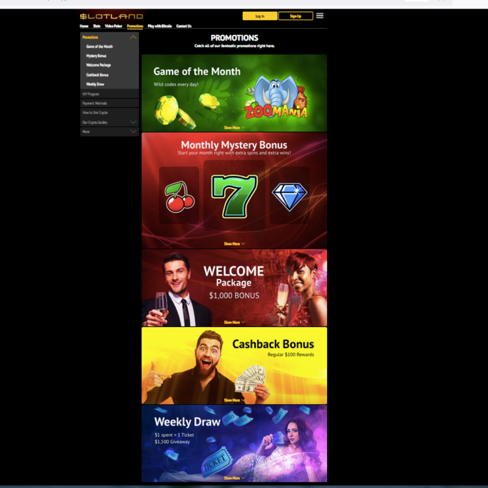 Slotland CASINO Screenshot