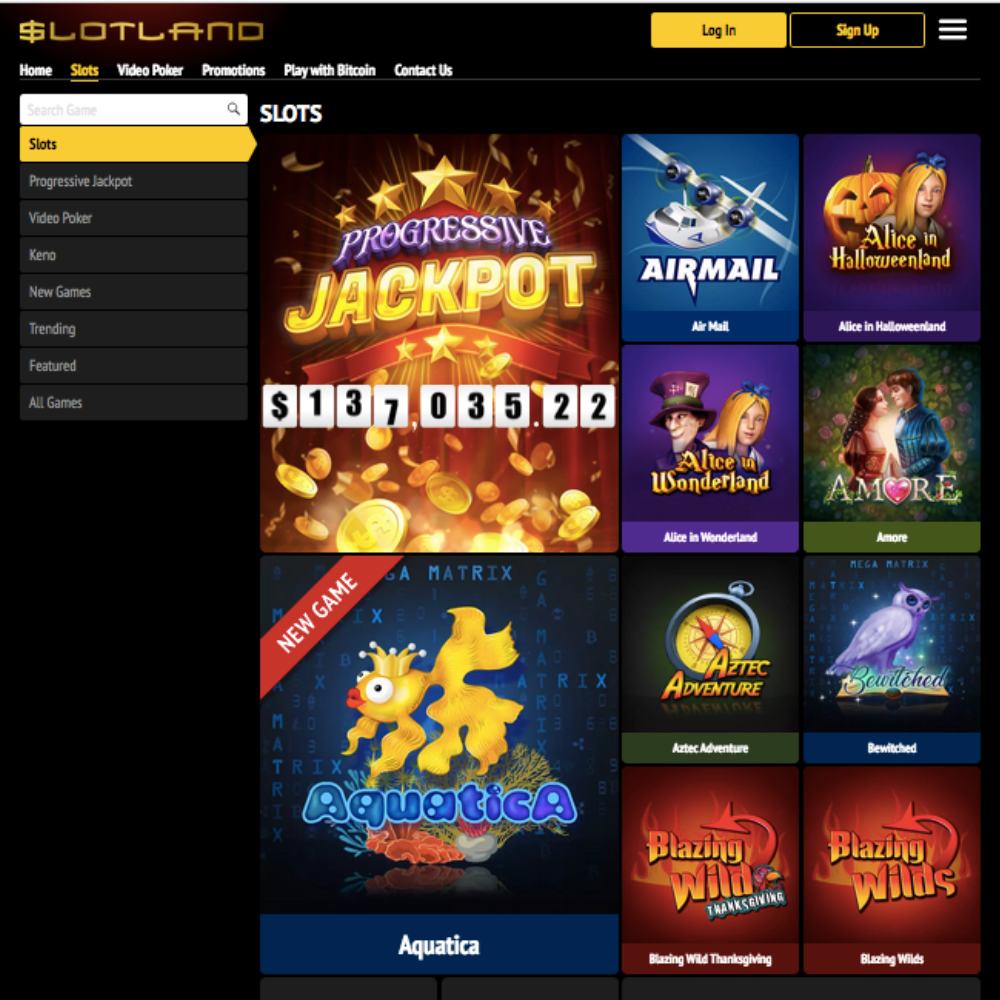 Slotland CASINO Screenshot