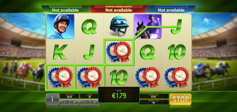 Frankie Dettori Sporting Legends Slot Machine