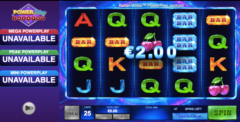 Better Wilds PowerPlay Jackpot