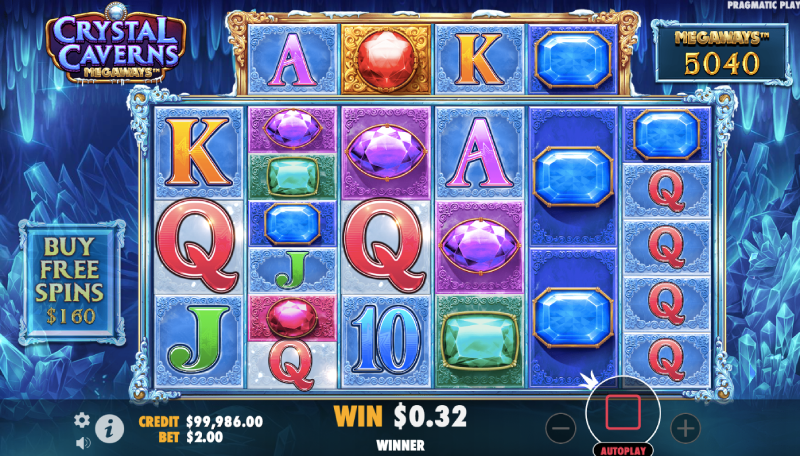Crystal Caverns Megaways Slots Review