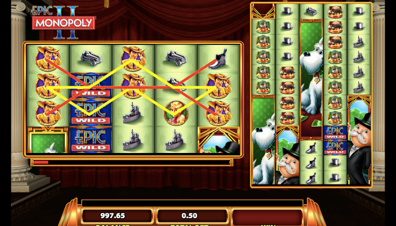 Epic Monopoly II Slot Machine Review By WMS