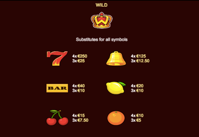 Hot Crown Deluxe Slot Machine