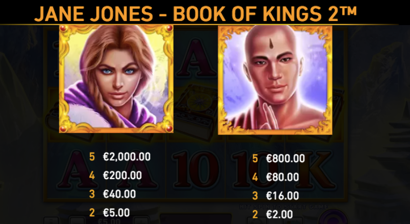 Jane Jones: Book of Kings 2 Slot Machine