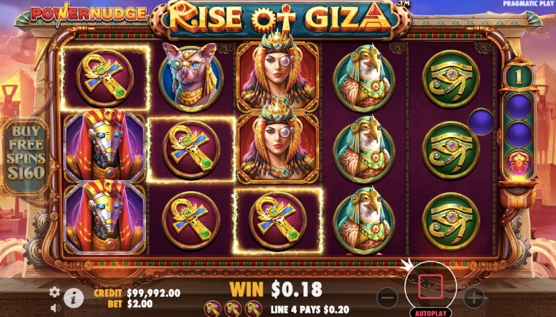 Rise of Giza PowerNudge Slot Review, RTP% & Bonuses By Pragmatic Play