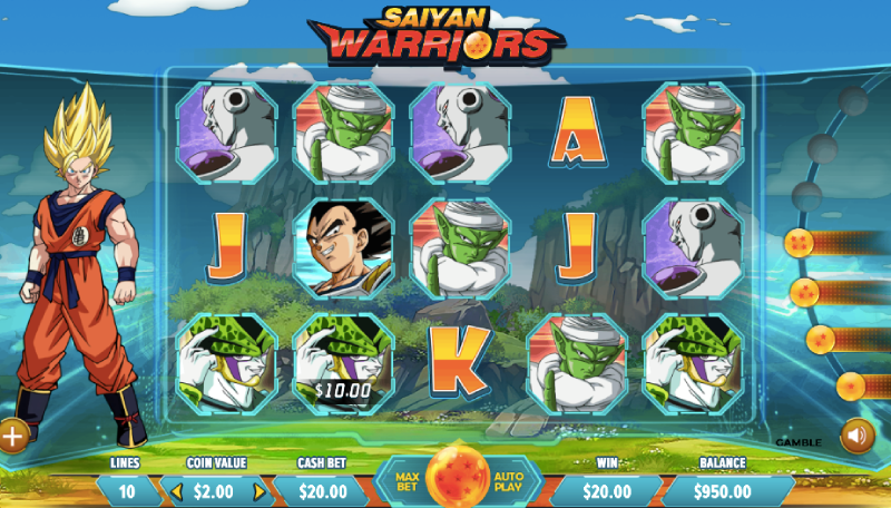 Saiyan Warriors Slot Review, RTP% & Bonuses By Dragon Gaming