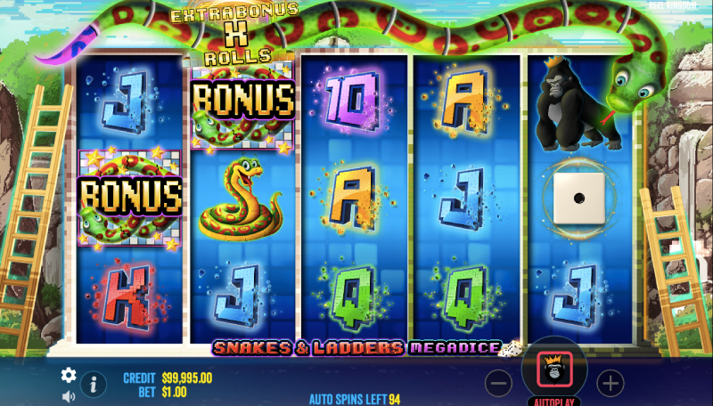 Snakes and Ladders Megadice Slot
