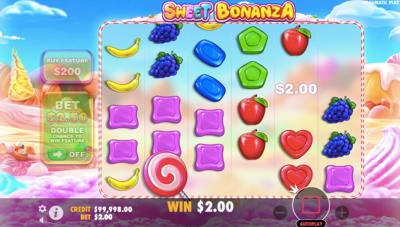 Sweet Bonanza slot screenshot
