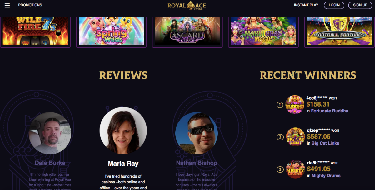 Royal Ace Casino Review No Deposit Bonus Codes