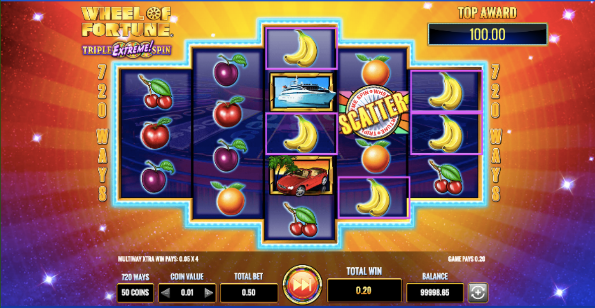Wheel of Fortune Triple Extreme Spin screenshot