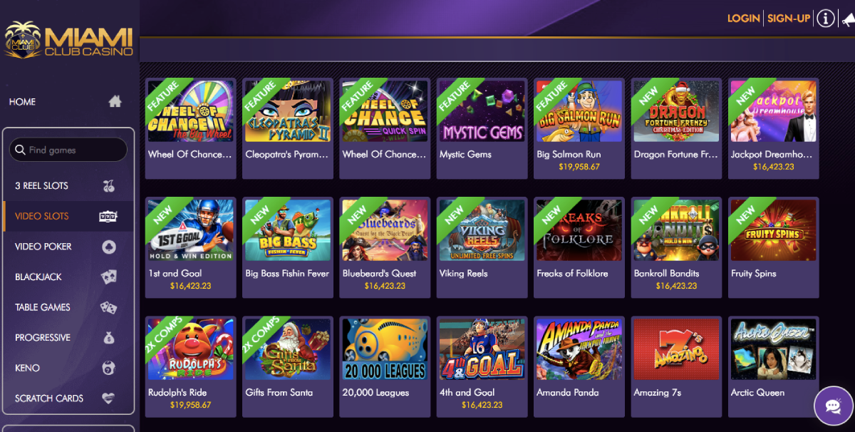 Miami Club Casino Review & No Deposit Bonus Codes