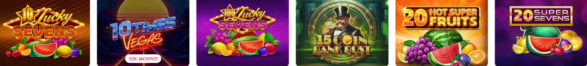 game selection at slots.lv casino