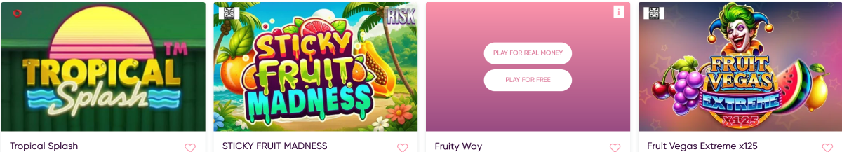 casino games at Slots Paradise