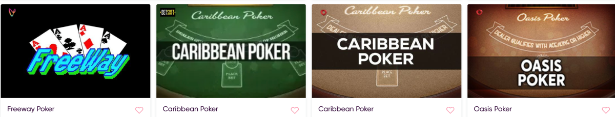 video poker at slots paradise