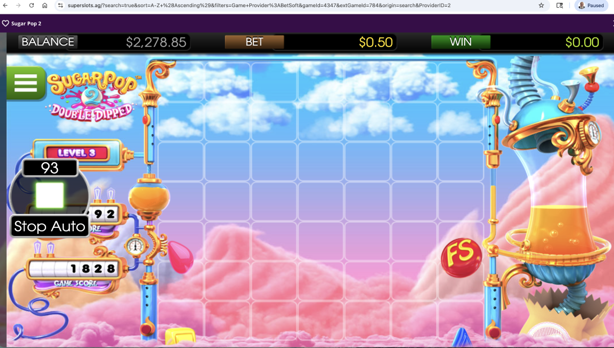 brian playing sugar pop 2 double dipped on his macbook